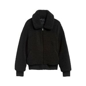 Banana Republic fax fur bomber jacket Size S